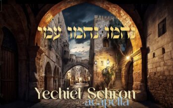 Yechiel Schron With An Acapella Single For Chodesh Av “Nachamu Nachamu Ami”